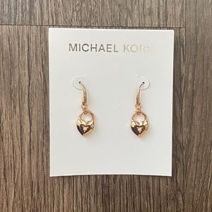 Michael Kors Padlock -Drop Heart Earrings